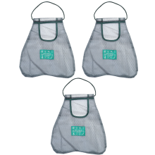 Sacos de malha reutilizáveis e laváveis, com design respirável que mantém os produtos frescos. Material de poliéster durável para uso