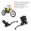 Conjunto de acelerador de polegar para quadriciclos e motocicletas ATV, encaixe universal em guidões de 7/8 polegadas, ampla compatibilidade com 7