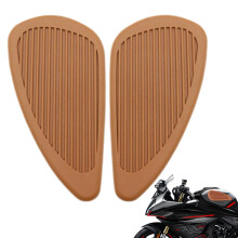 Motorcycle Tank Knee Pads, Tank Protector, Vintage Tank Pad Protection NonSlip for Sports Bikes Brown