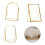 Modern Pressed Flowers Display Double Glass Photo Frame-arch 4