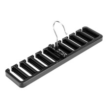 Organizzatore per cinture da armadio, porta cravatte con bracci antiscivolo e meccanismo di rotazione a 360 gradi, salvaspazio per appendere oggetti