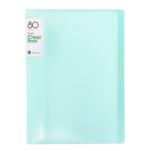 Design inovador em formato de L, pastas transparentes em cores vibrantes para gerenciamento eficiente de documentos, material plástico durável e