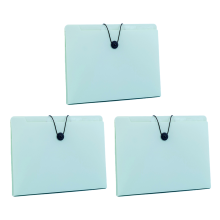 Pasta multifuncional para documentos, organizador de arquivos tipo acordeão com bolso interno, material PP durável para pastas expansíveis na