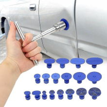 Hgbd-metal Auto Deuk Reparatie Gereedschap Deukentrekker Auto Carrosserie Deuken Zuignap T-trekker + 18 Afstandhouders