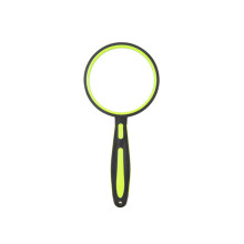 Ergonomic Rubber Grip Magnifying Glass with 510x Multiple Magnification Levels Handheld Loupe for Multipurpose Use 60mm Green Ref: 3182