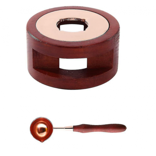 Beitong Wax Seal Warmer Ξύλινη λαβή τήξης κουταλιού κιτ σφράγισης κεριού εργαλείο φού 1