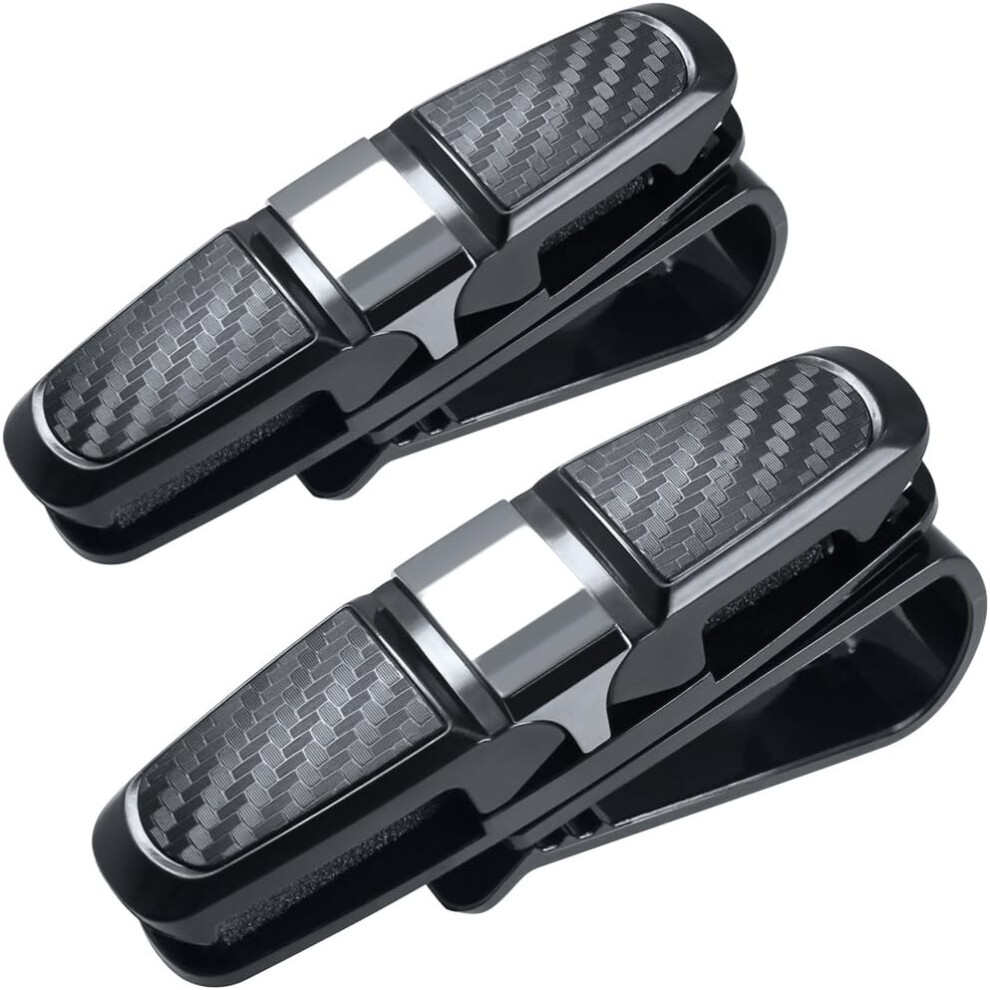 Glasses Holders 4 Car Sun Visor, Soft Materials 180-Degree Rotational Sunglasses Eyeglasses Mount, No Harm To Glasses Flexible Adjustment 4 Safe 9139052060470