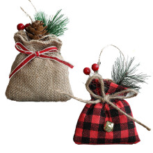 Adventspåse i säckväv, miljövänliga presentpåsar i naturligt säckväv för bröllop, julklappspåsar med dragskodesign, multifunktionell