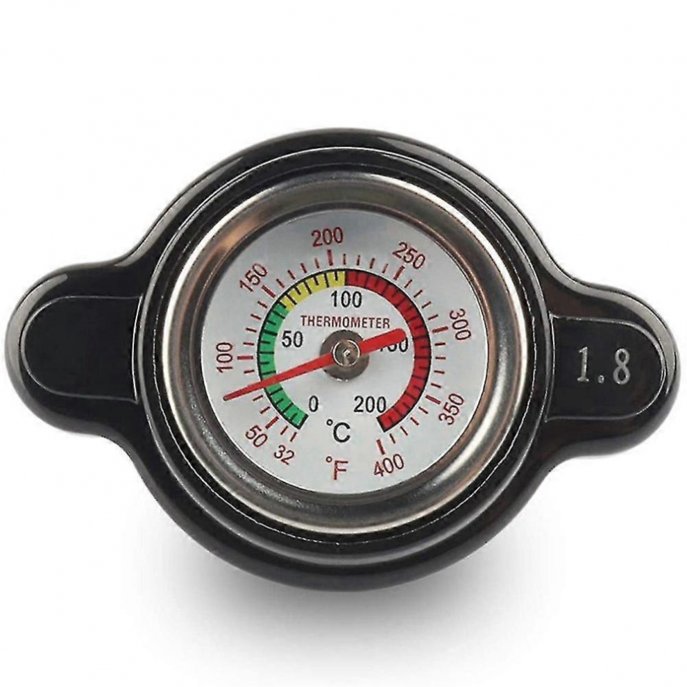 High Pressure Radiator Cap With Temperature Gauge, 1.8 Bar Radiator Cap 25.6Psi For 6921102303742