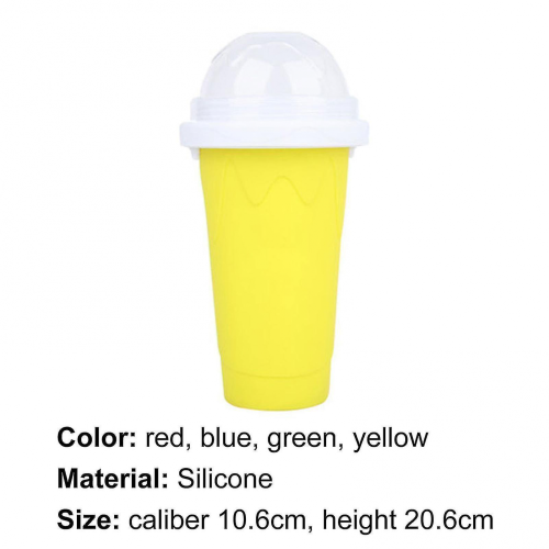 Smoothies Cup Eco-friendly Double Layer Silicone Slushy Ice Cream Maker For Home 2