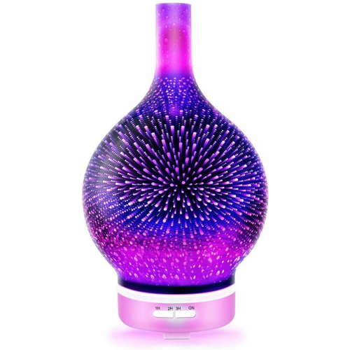 3D-Glas-Aroma-Diffusor/Luftbefeuchter für ätherische Öle (120 ml)