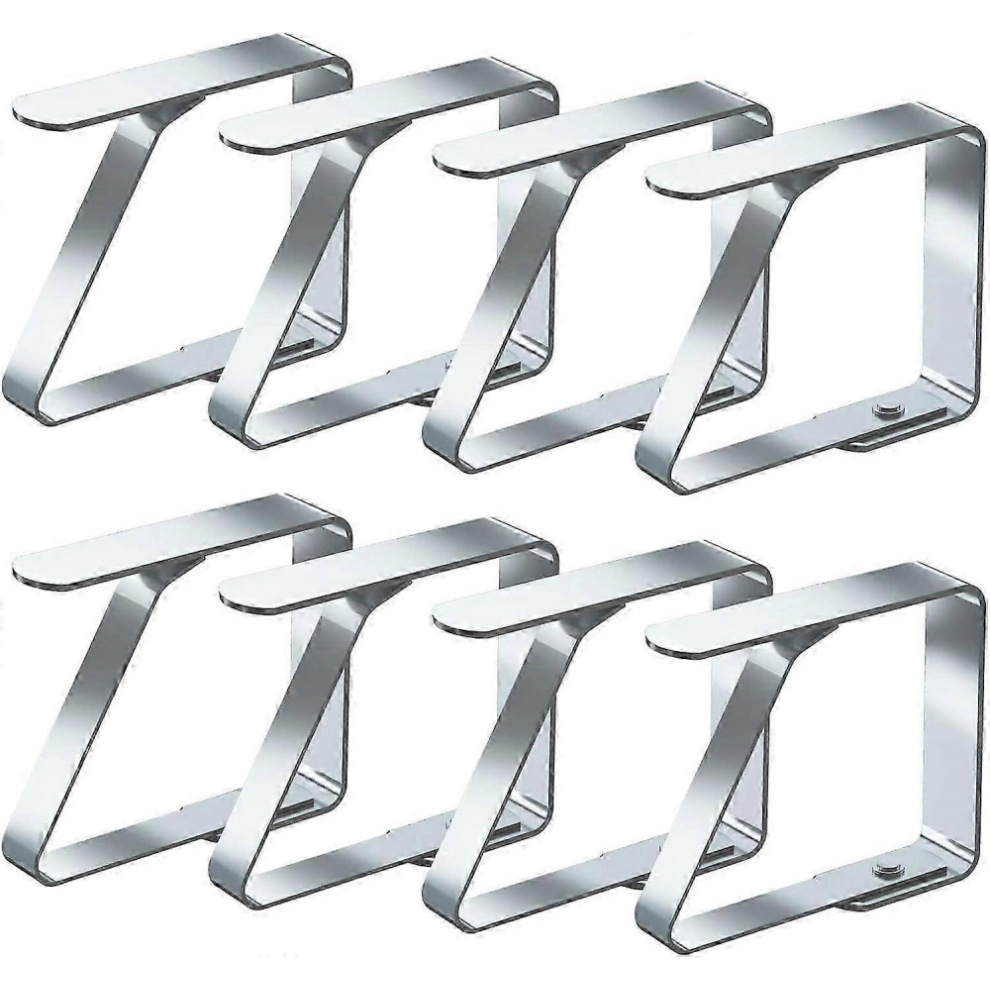 Tablecloth Clips, 8 Pack, Stainless Steel ,Table Cover Clamps Table Cloth Holders (4Cm X 8 Pack) 6921102301816