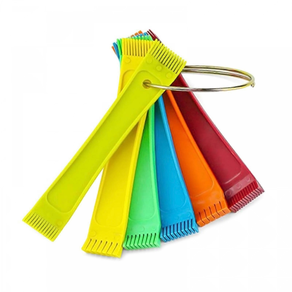 6x/Set FCR6 Air Conditioner Fin Comb Practical Cleaning Brush Coil Condenser Brush Cleaning Tool Compatible with Auto Cooling System