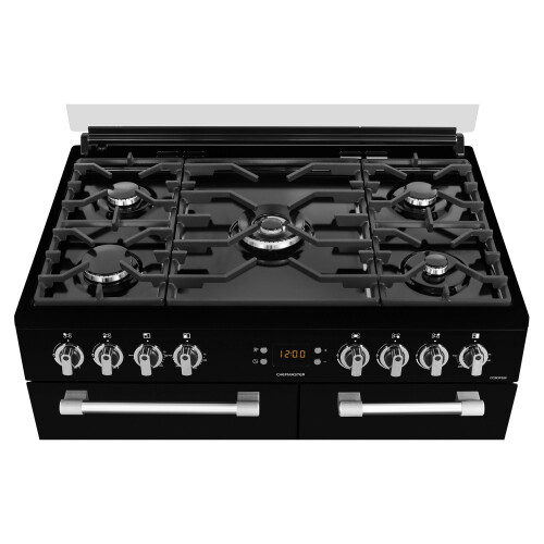 Leisure Leisure CC90F531K Chefmaster 90cm 5 Burners  Dual Fuel Range Cooker Black 2