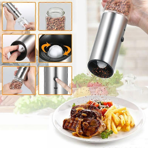Electric Pepper Mill Machine Tool Usb Powered Salt Mill/200ml Large Capacity Pot 1