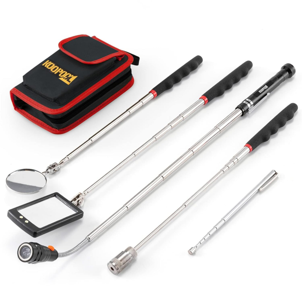 Telescoping Magnetic Pickup Tool Set-Extendable Magnet Flashlight With Inspection Mirror 6921102352634