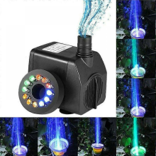 Submersible Fountain Water Pump with 12 Colorful LED Lights-25W