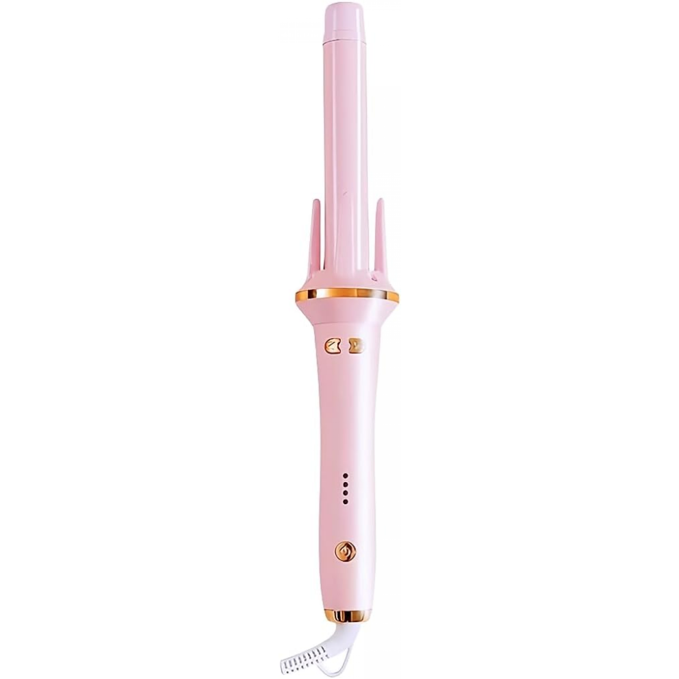 (Pinkï¼Fully Automatic Curling Iron Artifact Electric Rotation Does Not Hurt Hair Perm Automatic Rotating Curling Iron