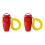 2pcs Multiuse Training Clickers Whistle For Various Size-Red 1