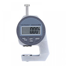 Digitálny hrúbkomer 0-12,7 mm/0,5 palca, mikrometer, indikátor hrúbky 0,01 mm, nástroj na meranie hrúbky papiera a kože