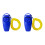 2pcs Breeds Clickers Whistle For Dog Training Walking-Blue 1
