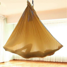 Aerial Yoga Hammock Set: Improves Flexibility and Relieves Pain. Gold, 150*280cm.