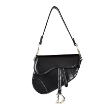 Damen-Satteltasche, Schwarz