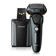 Panasonic ES-LV97 Elektrische Scheerapparaat 5 Messen Wet &amp; Dry, 5 Accessoires, Batterijduur 50 min, Opladen 1 u, Lineaire Motor Zwart