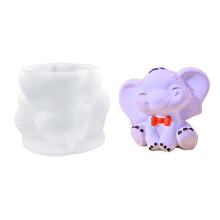 Fashionable 3D Elephant Shape Designs Flexible Silicone Portable Accessory for Crafting and Plaster Ornaments Ref: 1727