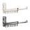 Wall Mount Drying Rack Folding Clothesline Laundry-Milky white 2