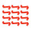 Satins Fabric Blank Shoulder Straps For Creative Crafting-Red 1