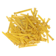 100pcs Poultry Identification Leg Bands for Eggs-Yellow