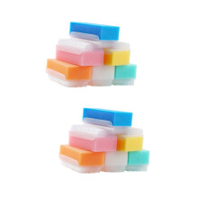 2sets Sensory Brush Soft Sponge Bath Bag Microwaveable for Newborn 6pcs*2 8x4.7cmx2pcs