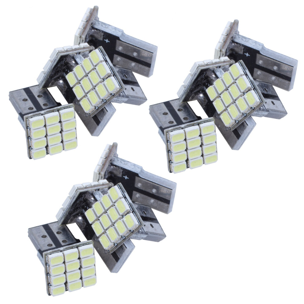 12X T10 W5w Canbus 1206 12-Smd Led 12V Bulb Lamp White 4713664741399