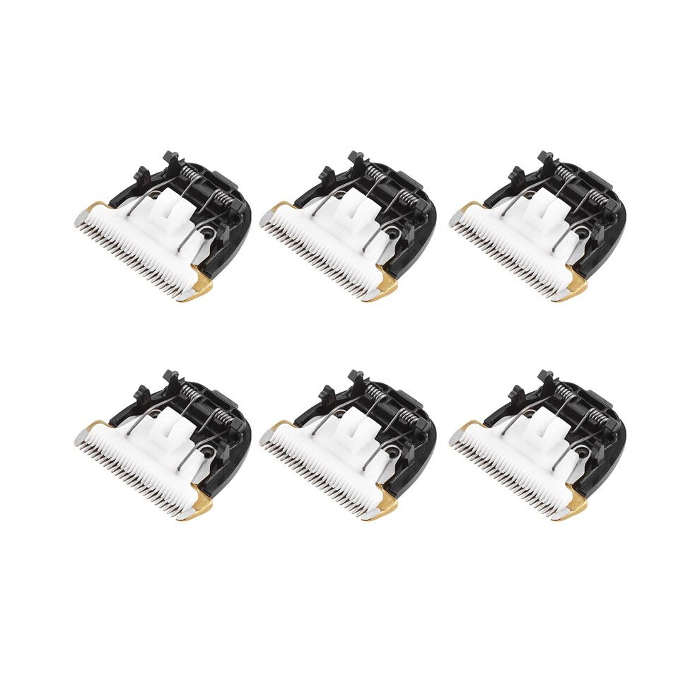White 6X Grooming Ceramic Cutter Head Razor Blade 40Mm 24 Teeth For Animal Clipper Trimmer