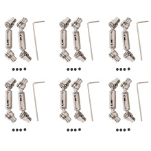 6X Ural Truck RC Car Spare Parts Metal Front Rear Drive Shaft for Henglong WPL Ural B36 B16 C14 C24 B24