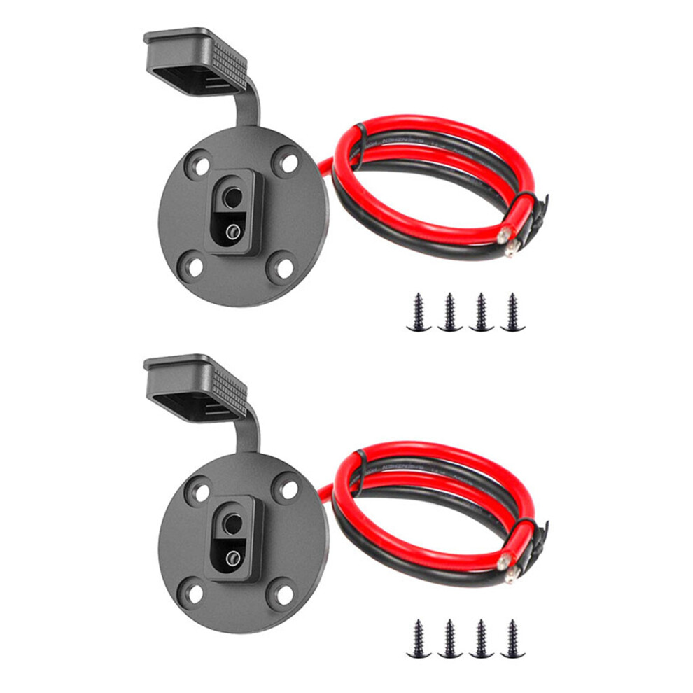 2X Sae Connector,Solar Weatherproof Sae Socket Sidewall Port, Sae Cable Quick Connect Panel Mount 4712880685999