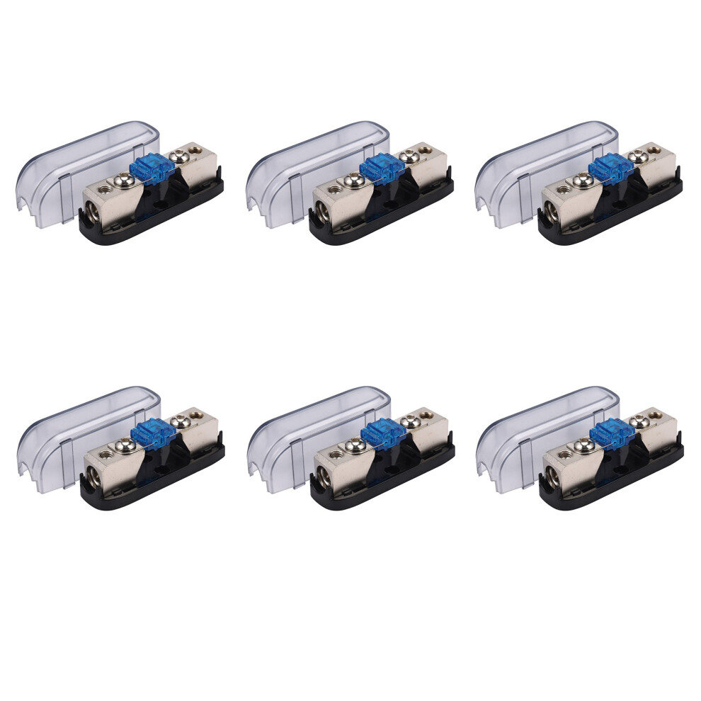 6X Car Stereo Fuse Holder, Auto Agu Audio Fuse Box Power Distribution Block 4Ga In 4Ga Out,Single Way 4713532296334