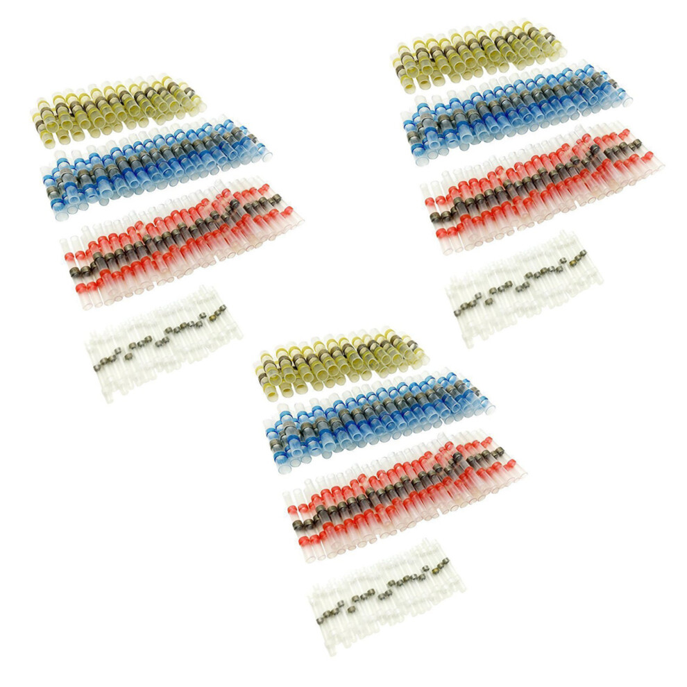 150Pcs Solder Seal Wire Connector Sopoby Solder Seal Heat Shrink Butt Connectors Terminals Copper 4713532276770