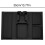 Sofa Armrest Tray  Silicone Holder for Cups  Large Capacity Storage Black 4