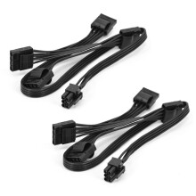 2X IDE 4Pin Modular Power Supply Cable for Corsair RM1000X RM550X 650X 750X 850X 6Pin to 4 IDE Cable