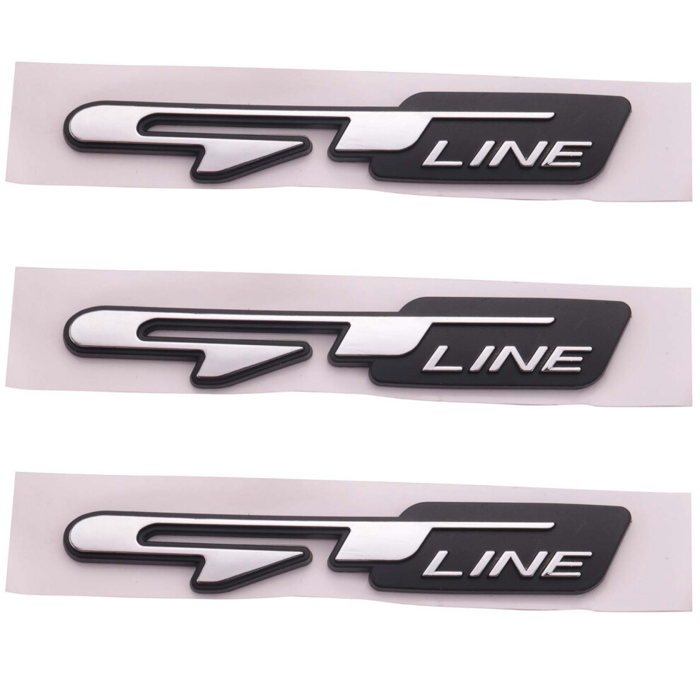 3X Cool 3D Car Style Sticker Gt Line Letters Sticker For Kia Rear Trunk Fender Car Doors Stickers Gt Line 6133869985073