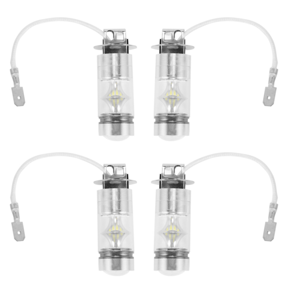 4Pcs 6000K Led H3 100W 2323 Car Fog Bulb Drl White/Light 4713919522421