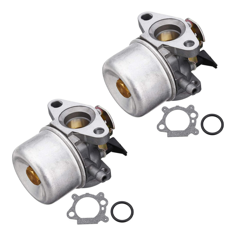 2X Carburetor Carb With Gasket O-Ring Fit For Briggs & Stratton Quantum 498965 Engine Replacement 4711342655891