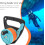 Diving Reel – Finger Spool, Resistant Frame with Smooth Rotation for Cave Exploration Blue 3