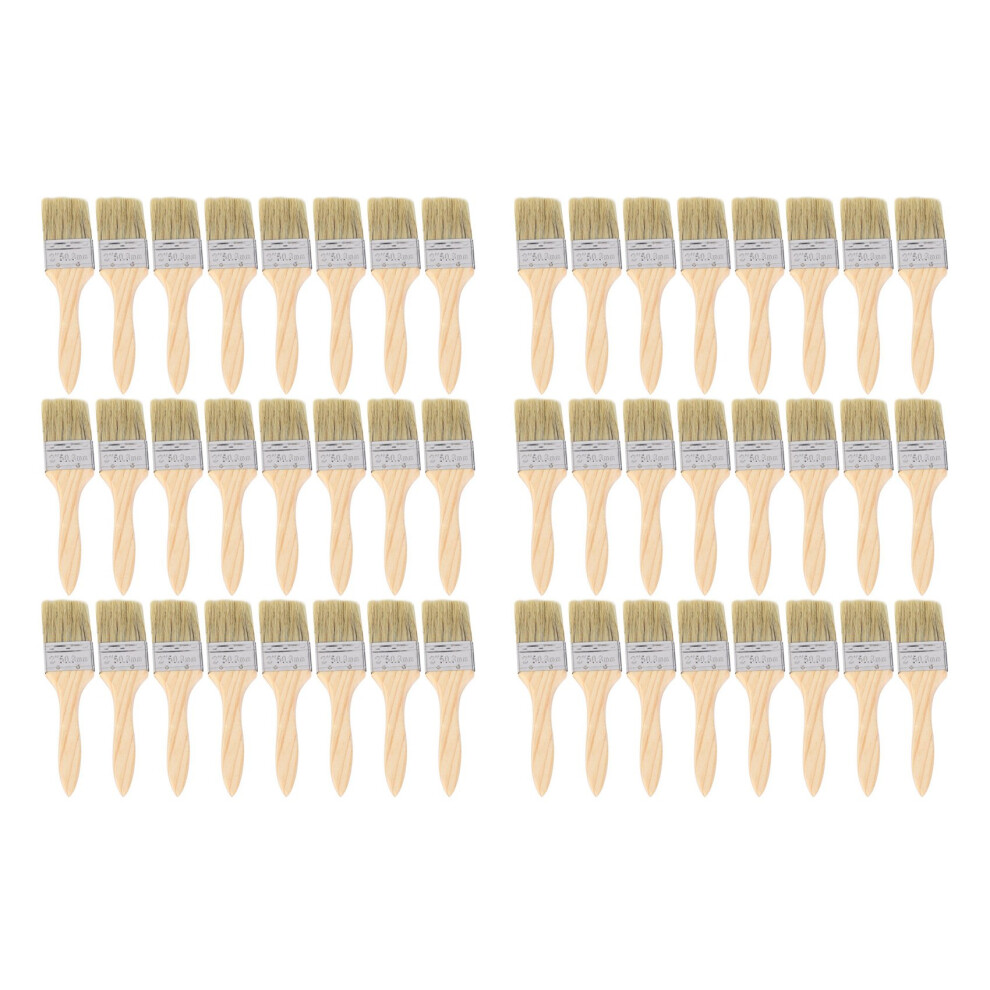48 Pack Of 1.5 Inch (35Mm) Paint Brushes And Chip Paint Brushes For Paint Stains Varnishes Glues And Gesso 6131313528142