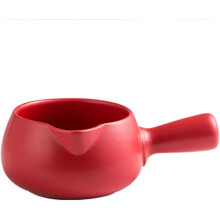 Multiple Colour Milk Pan with Pouring Lip, Small Saucepan, Complementary Food Milk Pot, for MilkRot760ml 27oz 760ml 27oz Red