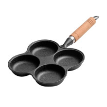 NonStick Egg Frying Pan FourHole Omelette Pan for Pancakes Induction Compatible Cookware Easy to Clean Breakfast Skillet