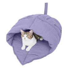 Kreative Blätterform Nest Katzenbett Verstecke-Lavendel