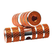 Aluminum Alloy Rear Foot Pegs 2 Pairs for Mountain Bikes and with Anti Slip Groove Design Suitable for Front and Rear Bicycle Axles (Orange)